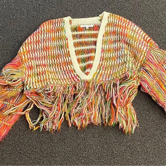 Multicolor Fringe Sweater - Picture 1 of 3